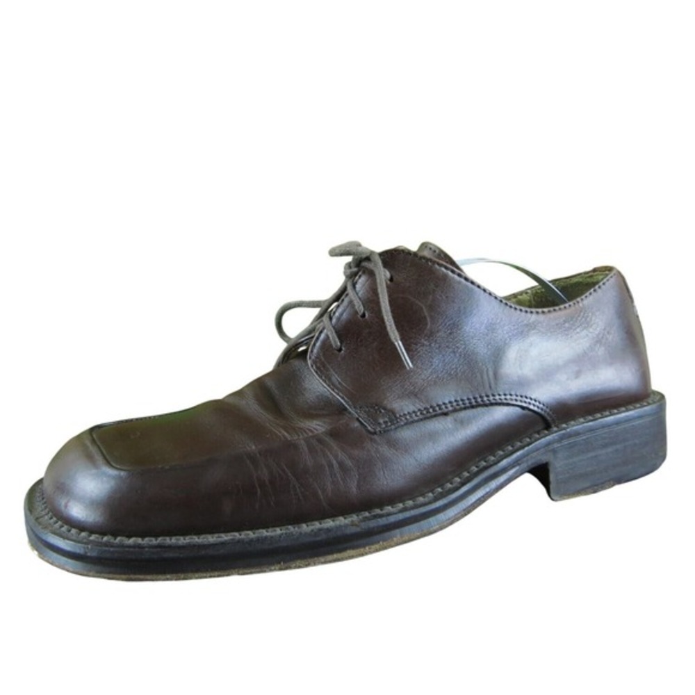 Kenneth Cole Men's New York Derby Oxfords Brown Leather Sz 7.5M Gently Used 2025